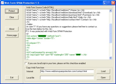 Web Form SPAM Protection 1.5.2